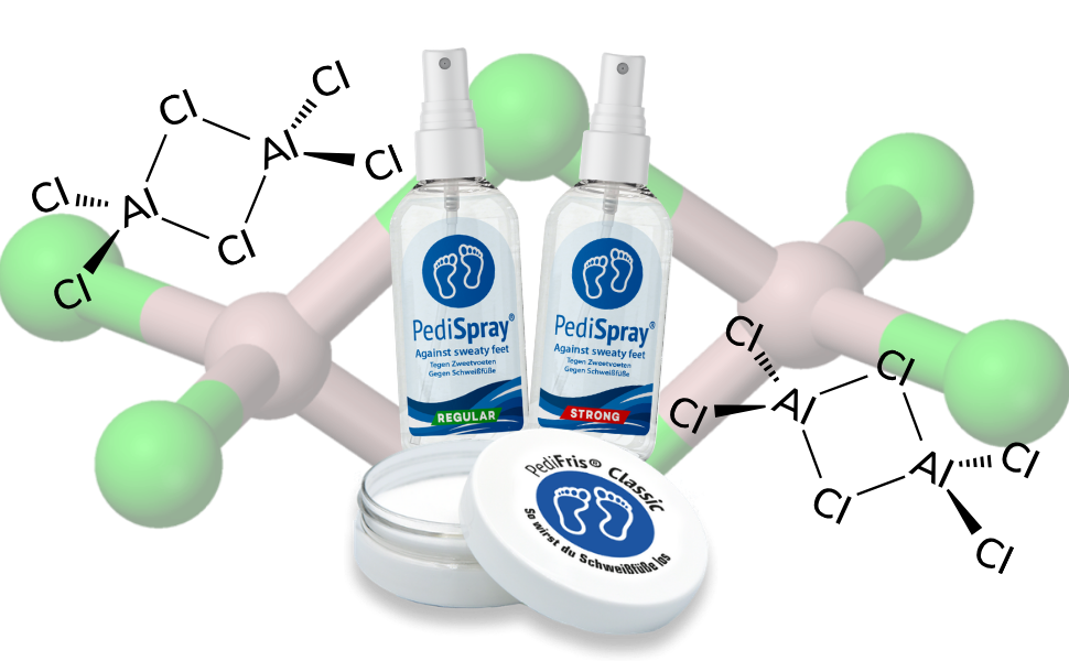 PediSpray® antiperspirant with aluminium chloride for sweaty feet — Regular 15% and Strong 20%